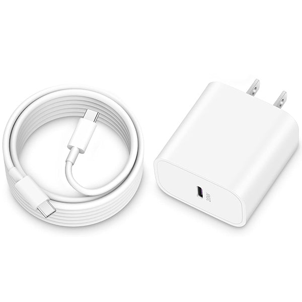 Chargeur rapide 20w usb-c + câble usb-c vers usb-c pour google