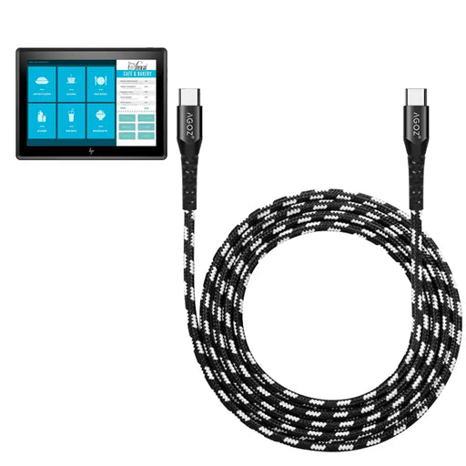 USB-C to USB-C Cable for HP Engage Go 10 Tablet