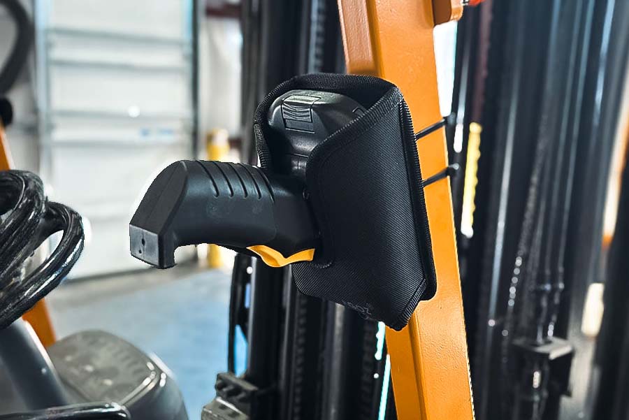 Short Scanner Holder for Forklift w/ Trigger Handle