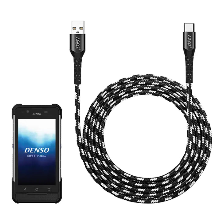 USB-C Fast Charger Cable for Denso BHT-M80 Scanner