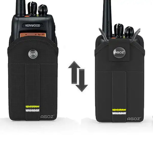 Durable Kenwood NX-300 Radio Holster with Snap Closure